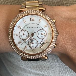 Michael Kors Parker Rose Gold-Tone Watch